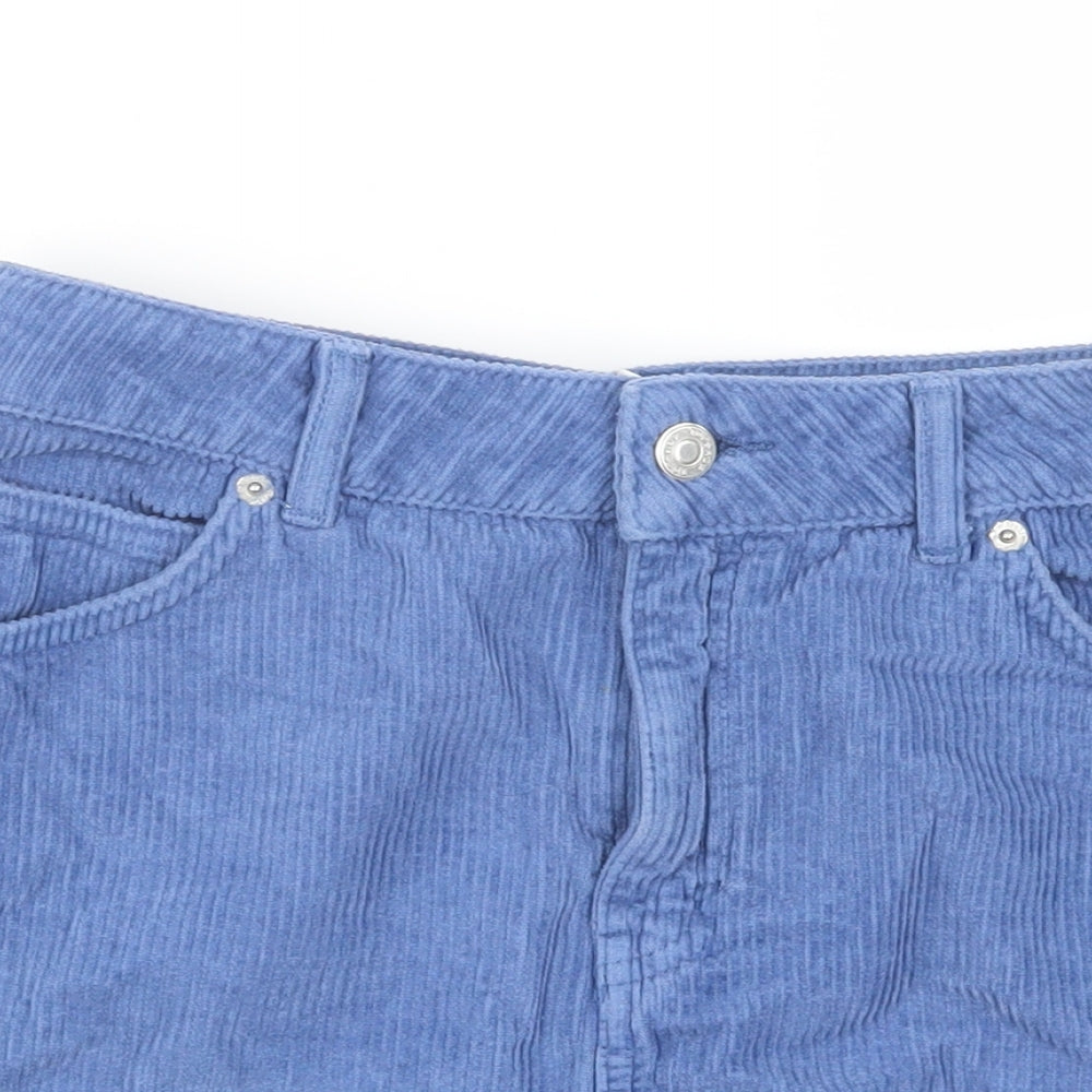 Topshop Womens Blue   Straight & Pencil Skirt Size 8