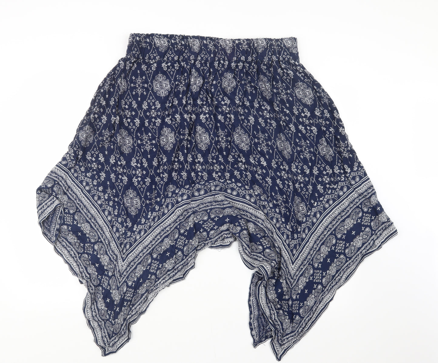Atmosphere Womens Blue Geometric  A-Line Skirt Size 20