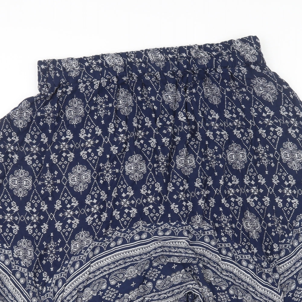 Atmosphere Womens Blue Geometric  A-Line Skirt Size 20
