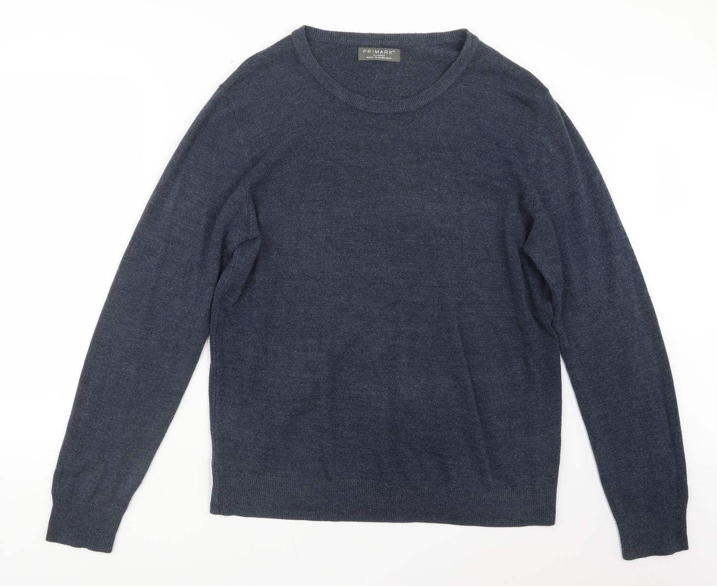 Primark Mens Blue  Knit Pullover Jumper Size XL