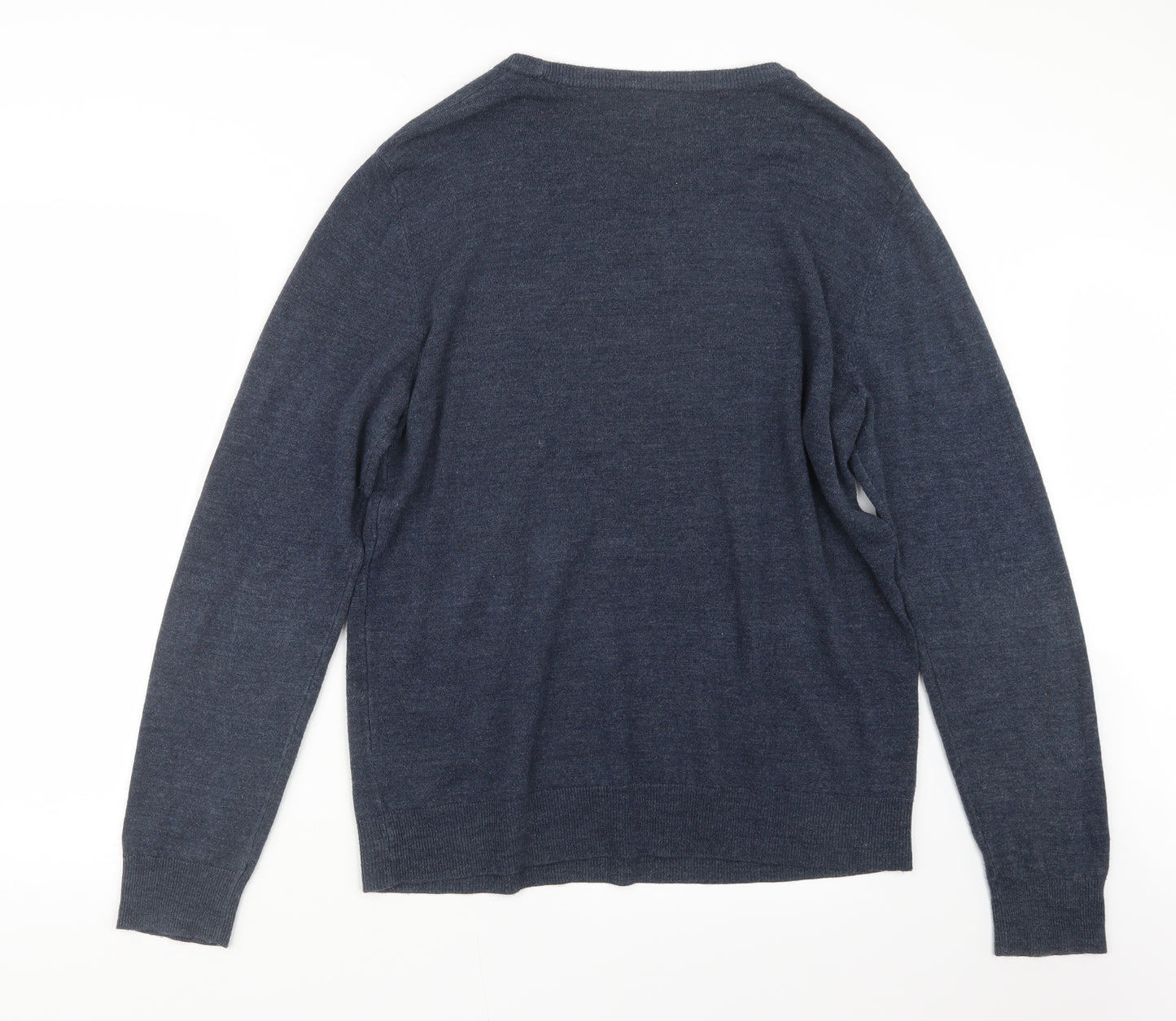 Primark Mens Blue  Knit Pullover Jumper Size XL