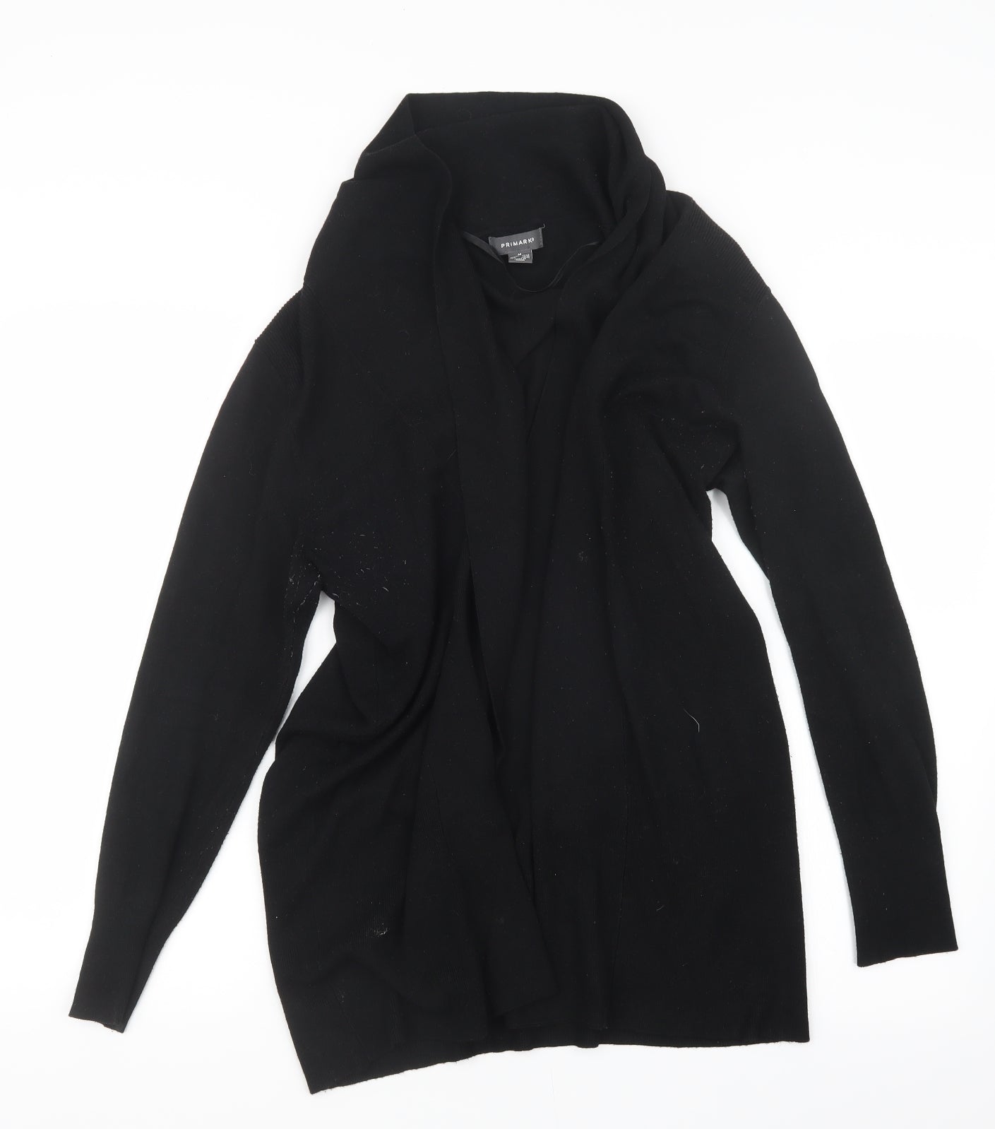 Primark Womens Black  Knit Cardigan Jumper Size 12