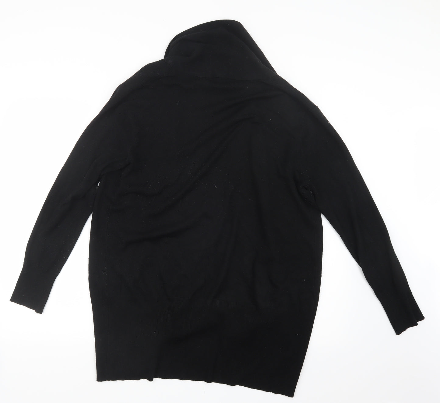 Primark Womens Black  Knit Cardigan Jumper Size 12