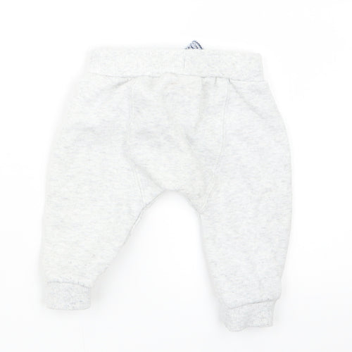 F&F Boys Grey   Jogger Trousers Size 3-6 Months