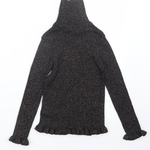 Marks and Spencer Girls Black   Pullover Jumper Size 9-10 Years