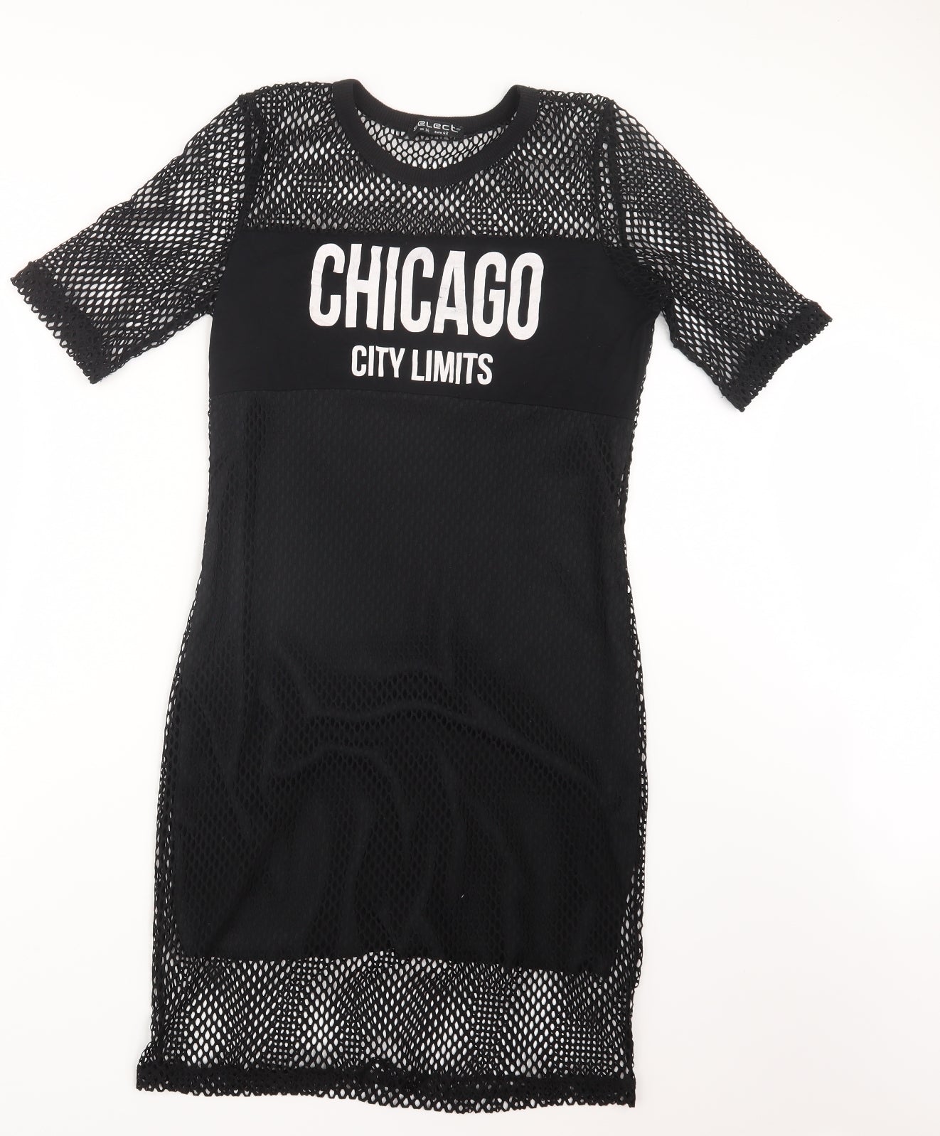 Select Womens Black   T-Shirt Dress  Size 14