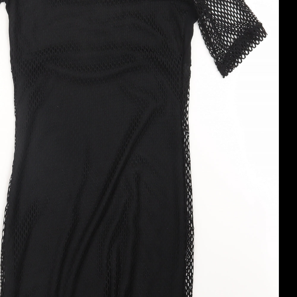 Select Womens Black   T-Shirt Dress  Size 14
