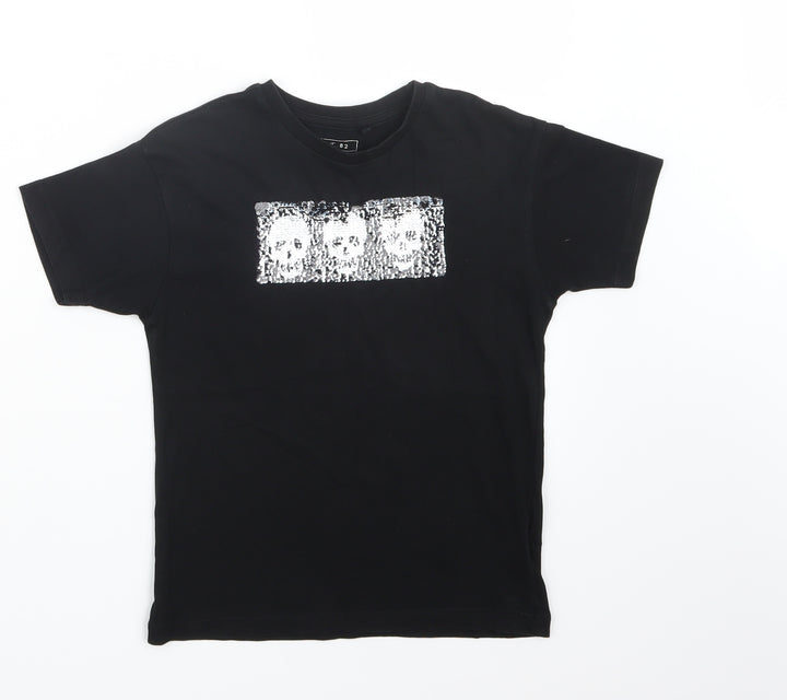 NEXT Boys Black Basic T-Shirt Size 5 Years