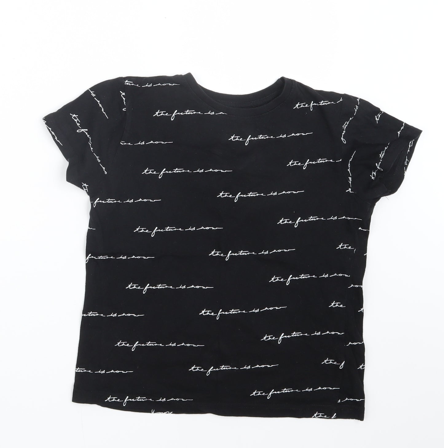 Primark Boys Black   Basic T-Shirt Size 8-9 Years