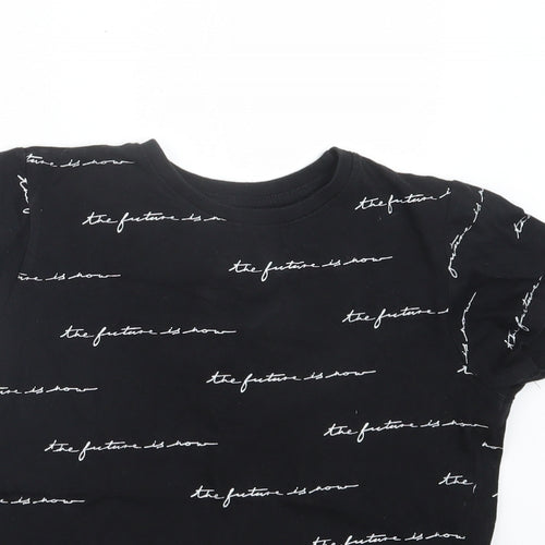 Primark Boys Black   Basic T-Shirt Size 8-9 Years