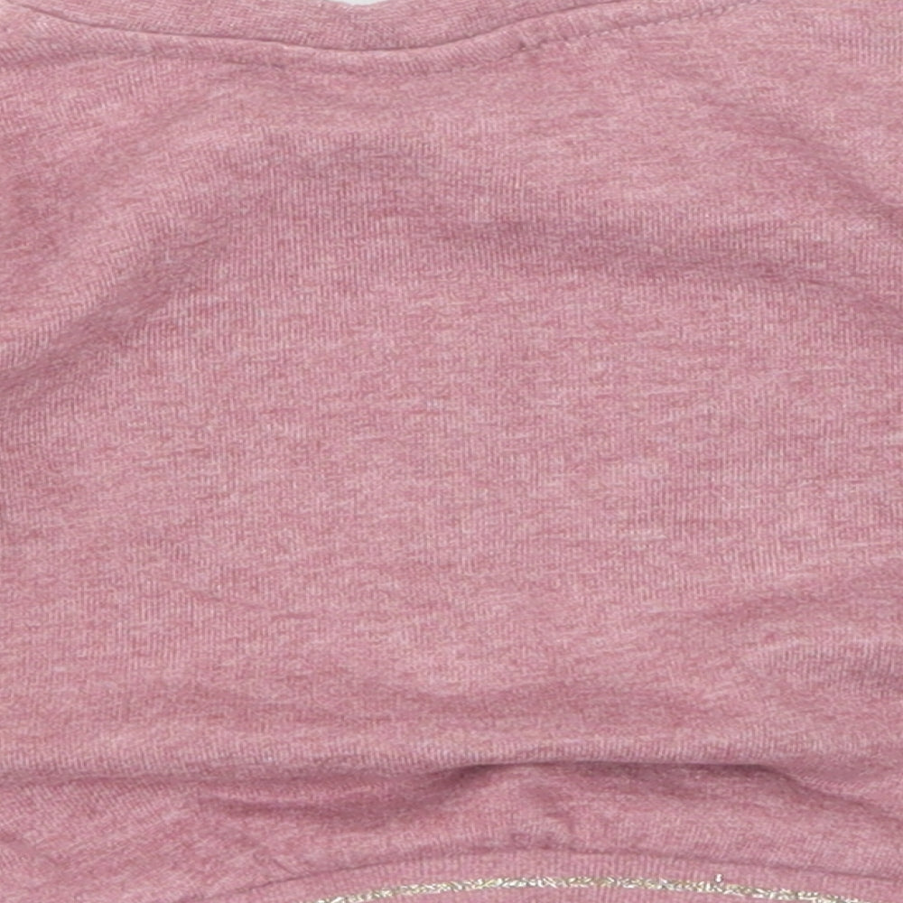River Island Girls Pink   Pullover Jumper Size 9-12 Months