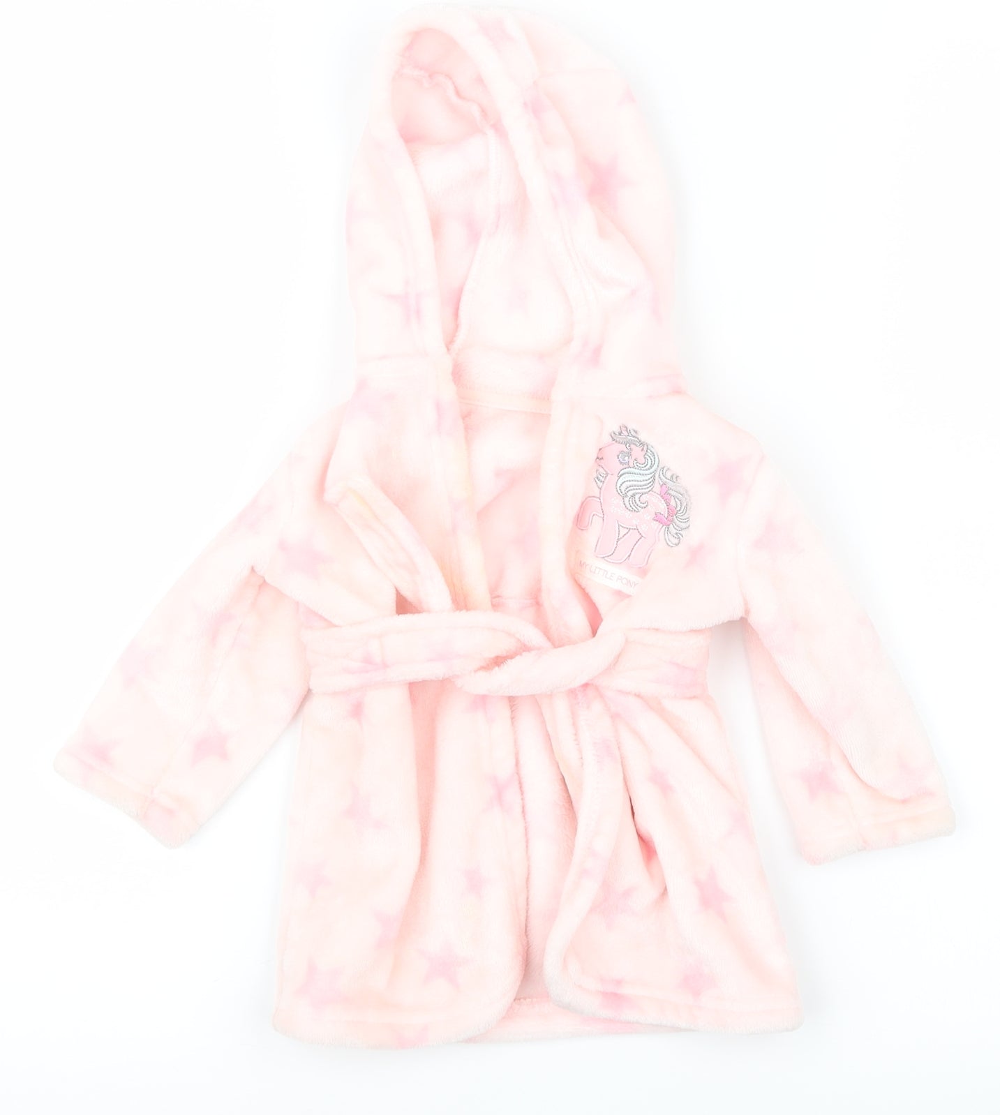 George Girls Pink Geometric  Babydoll Robe Size 3-6 Months