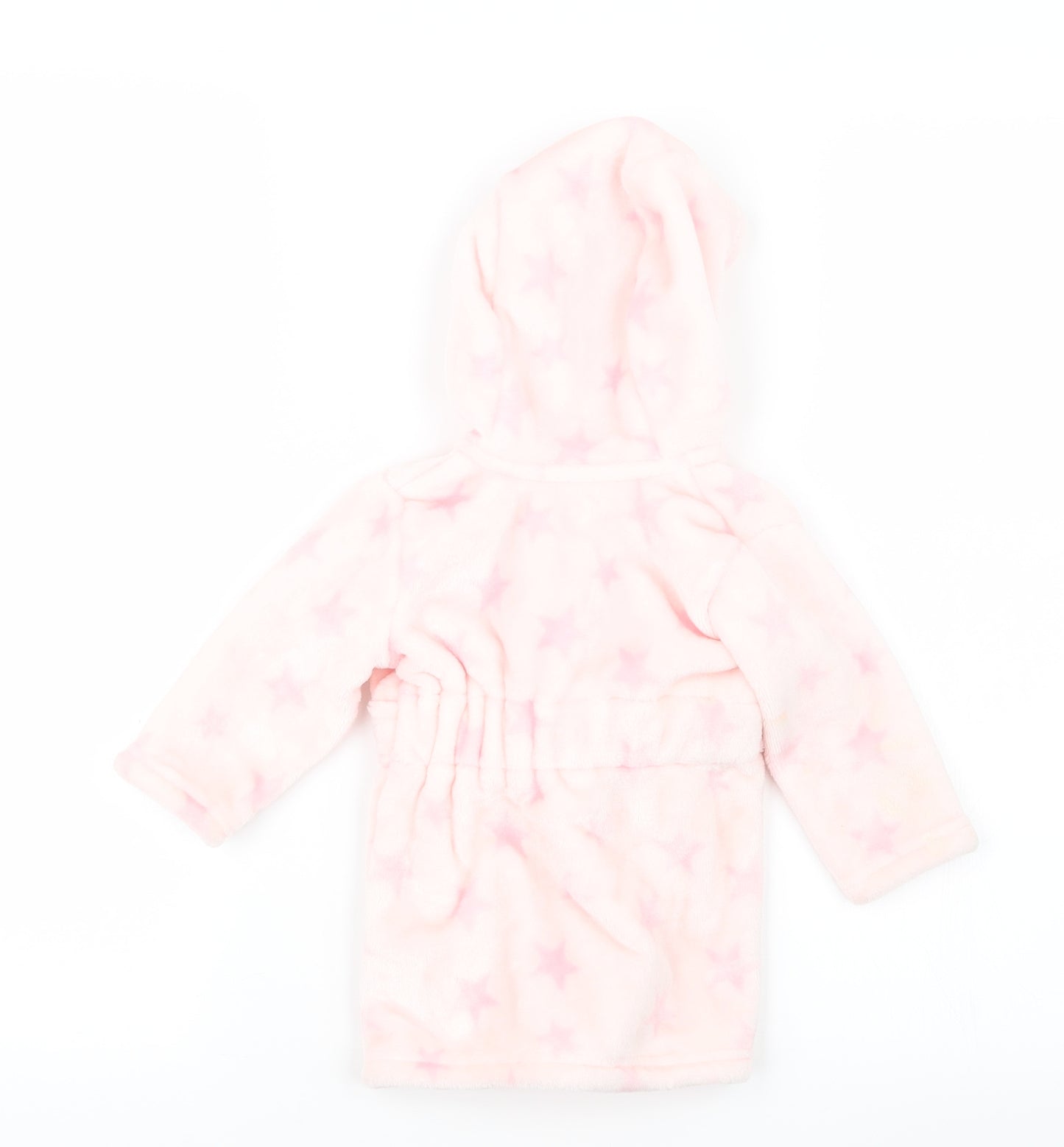 George Girls Pink Geometric  Babydoll Robe Size 3-6 Months