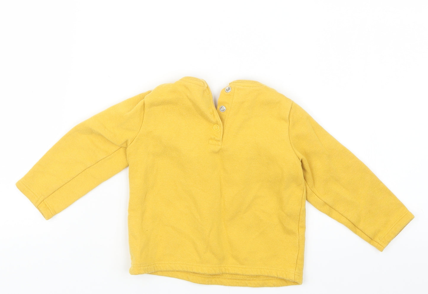 F&F Girls Yellow   Pullover Jumper Size 6-9 Months
