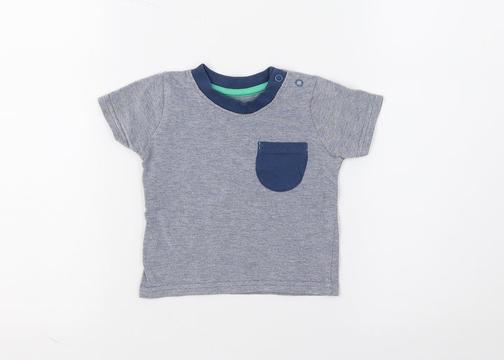 George Boys Blue Pullover T-Shirt Size 0-3 Months