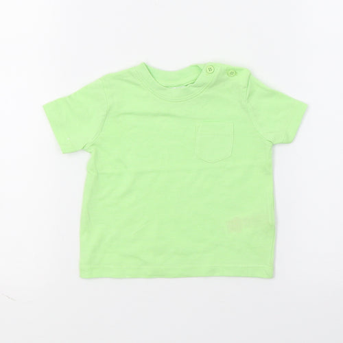 F&F Baby Green  Jersey Basic T-Shirt Size 0-3 Months