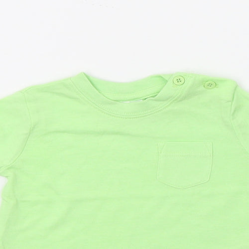 F&F Baby Green  Jersey Basic T-Shirt Size 0-3 Months
