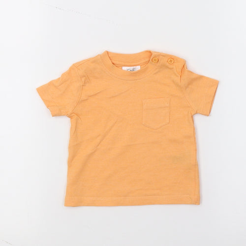 F&F Baby Orange  Jersey Basic T-Shirt Size 0-3 Months