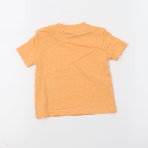 F&F Baby Orange  Jersey Basic T-Shirt Size 0-3 Months