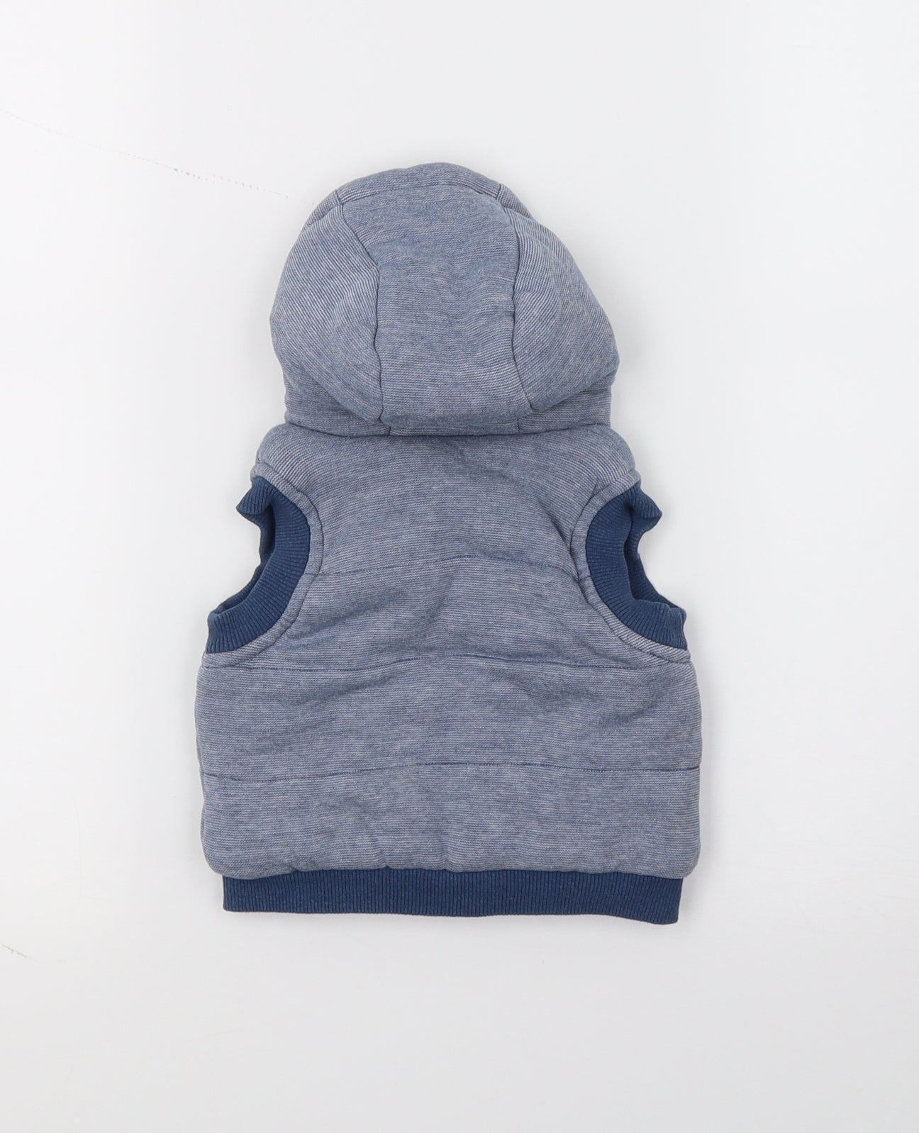 George Boys Blue  Jersey Gilet Jacket Size 0-3 Months