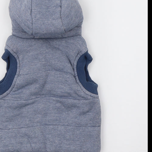 George Boys Blue  Jersey Gilet Jacket Size 0-3 Months