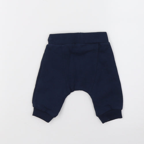 F&F Baby Blue  Jersey Jogger Trousers Size 0-3 Months