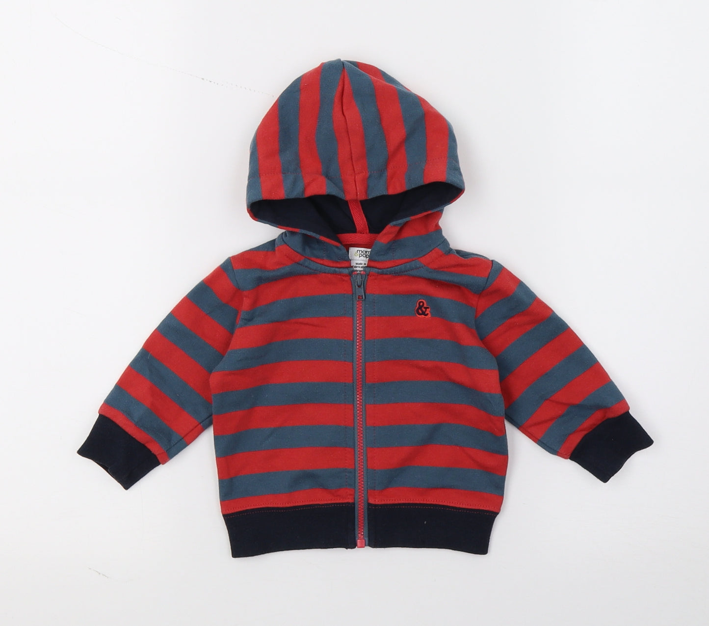 mamas & papas Baby Multicoloured Striped Jersey Jacket  Size 0-3 Months