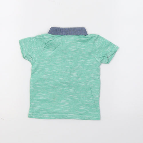 George Boys Green   Basic Polo Size 0-3 Months