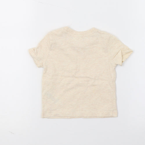F&F Baby Beige  Jersey Basic T-Shirt Size 0-3 Months