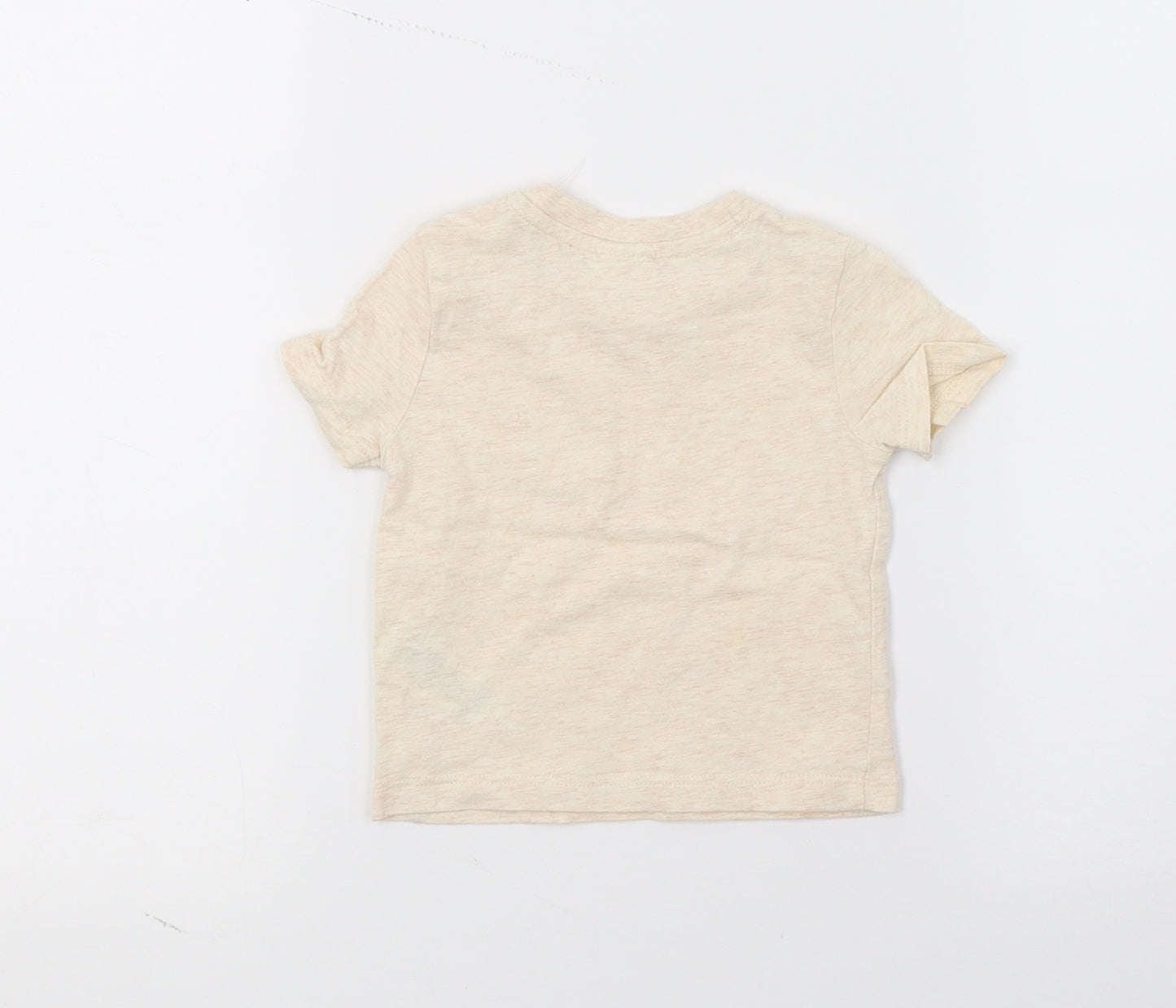 F&F Baby Beige  Jersey Basic T-Shirt Size 0-3 Months