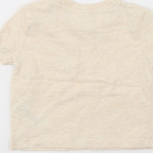 F&F Baby Beige  Jersey Basic T-Shirt Size 0-3 Months