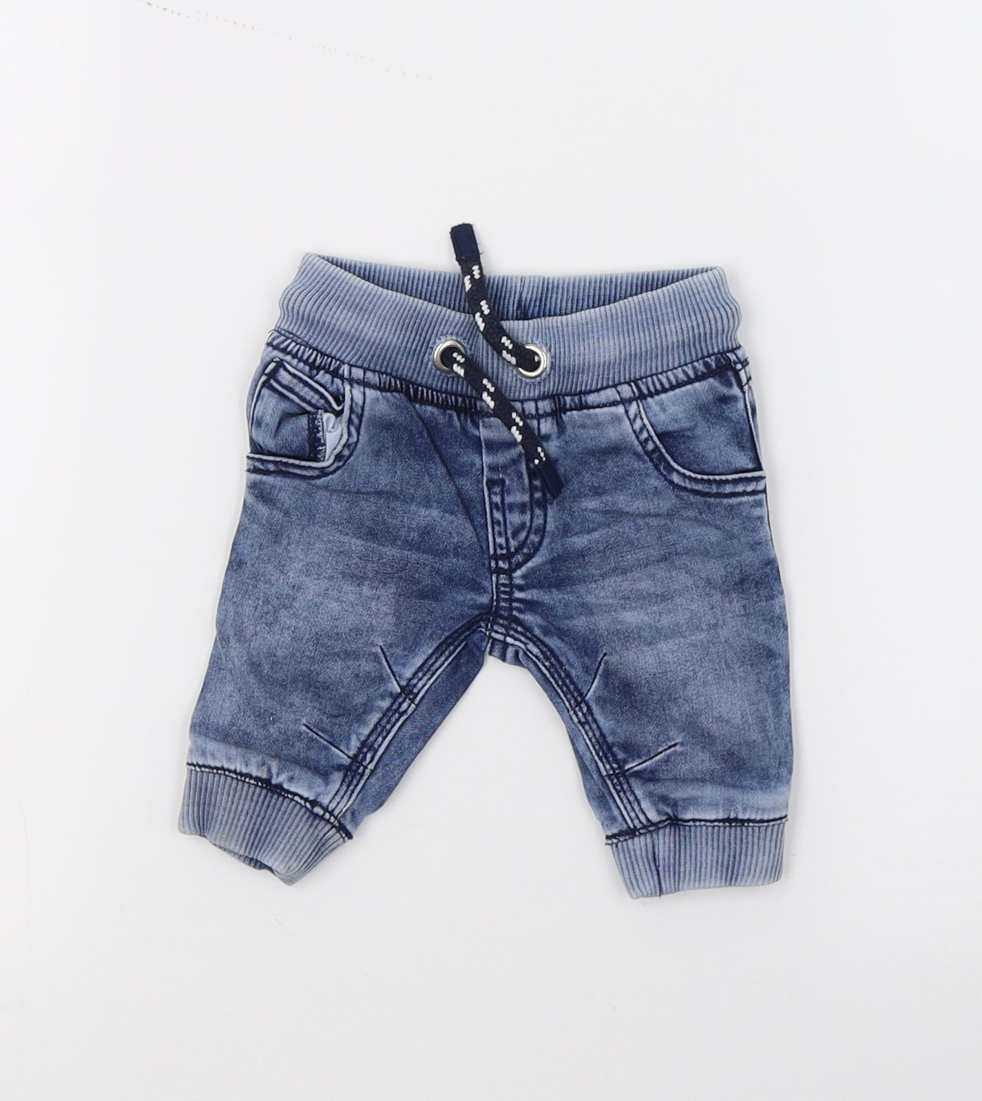 F&F Baby Blue  Damask  Jeans Size Newborn