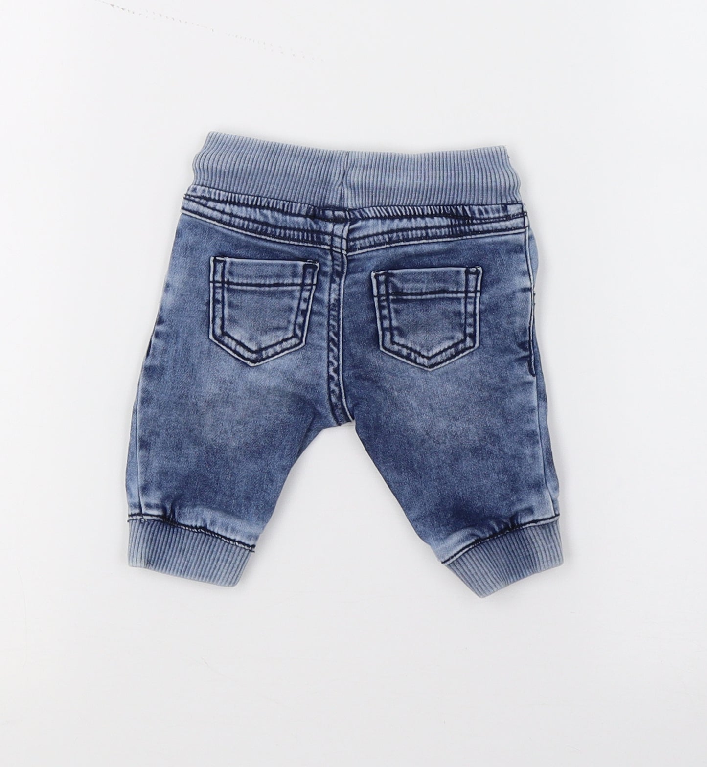 F&F Baby Blue  Damask  Jeans Size Newborn