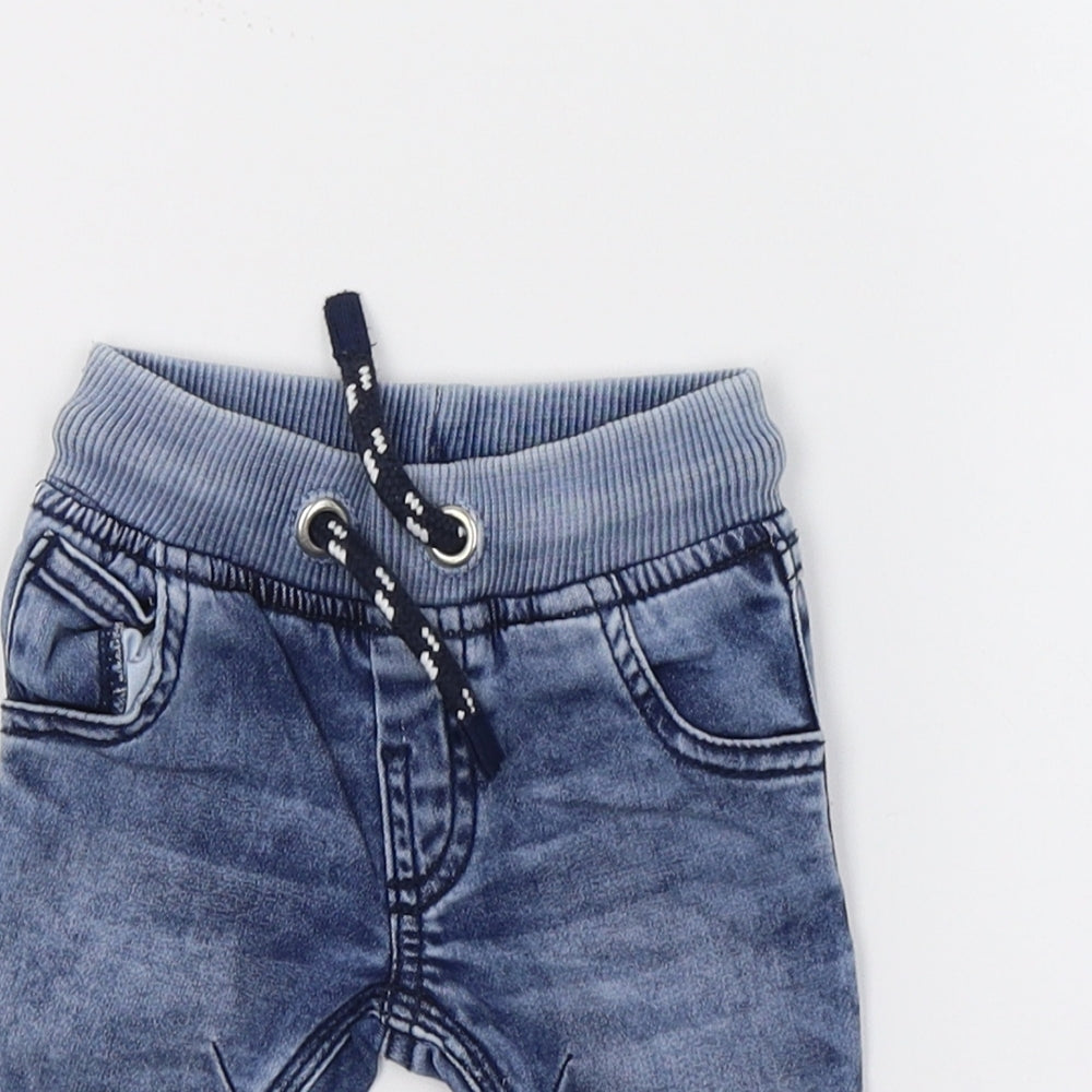 F&F Baby Blue  Damask  Jeans Size Newborn