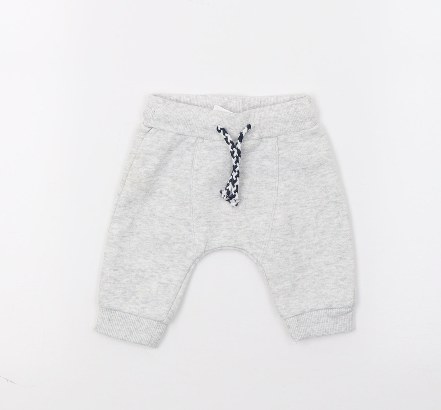 F&F Boys Grey  Jersey Jogger Trousers Size 0-3 Months