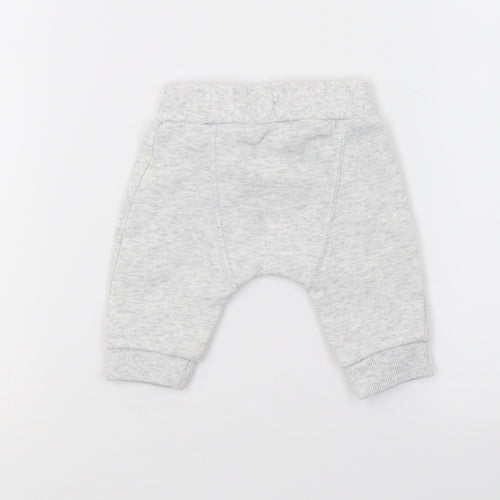 F&F Boys Grey  Jersey Jogger Trousers Size 0-3 Months