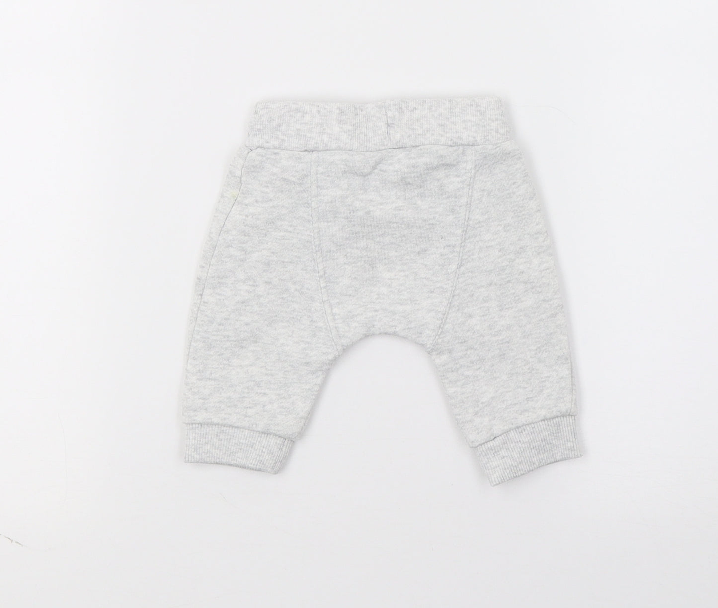F&F Boys Grey  Jersey Jogger Trousers Size 0-3 Months