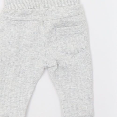F&F Baby Grey  Jersey Jogger Trousers Size 0-3 Months