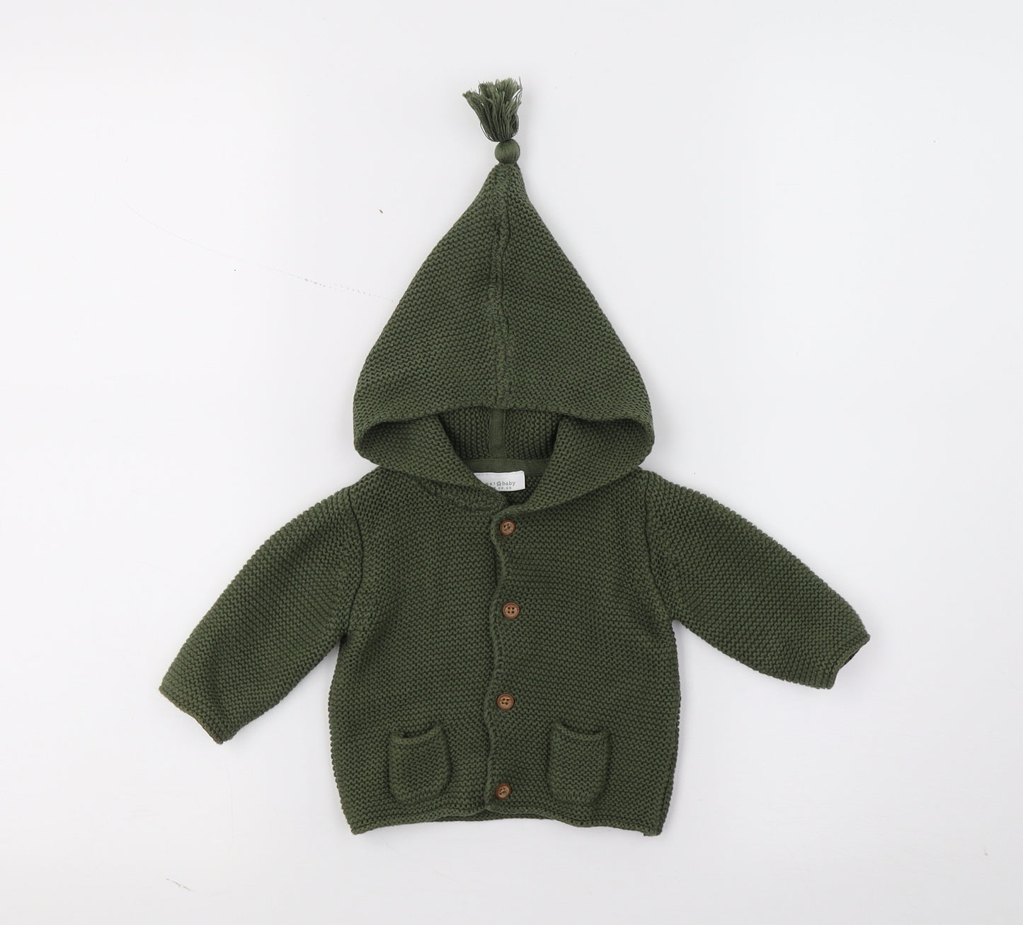 NEXT Girls Green  Knit Cardigan Jumper Size 0-3 Months