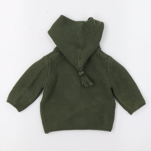 NEXT Girls Green  Knit Cardigan Jumper Size 0-3 Months