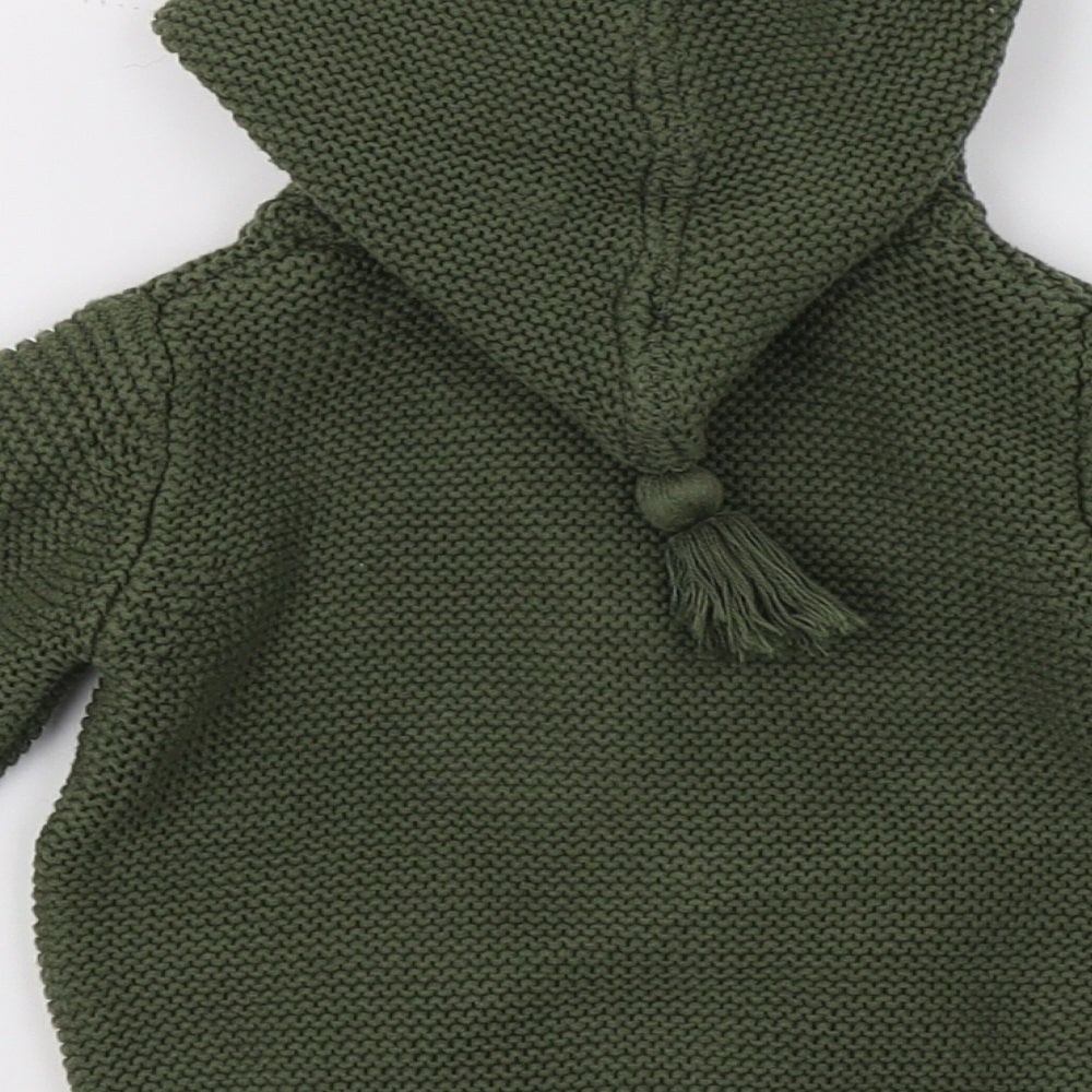 NEXT Girls Green  Knit Cardigan Jumper Size 0-3 Months