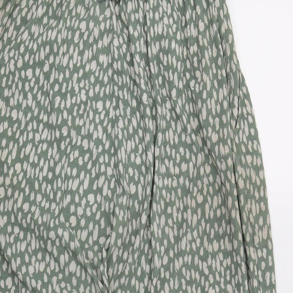 NEXT Womens Green Geometric  Jumpsuit One-Piece Size 12 L18 in