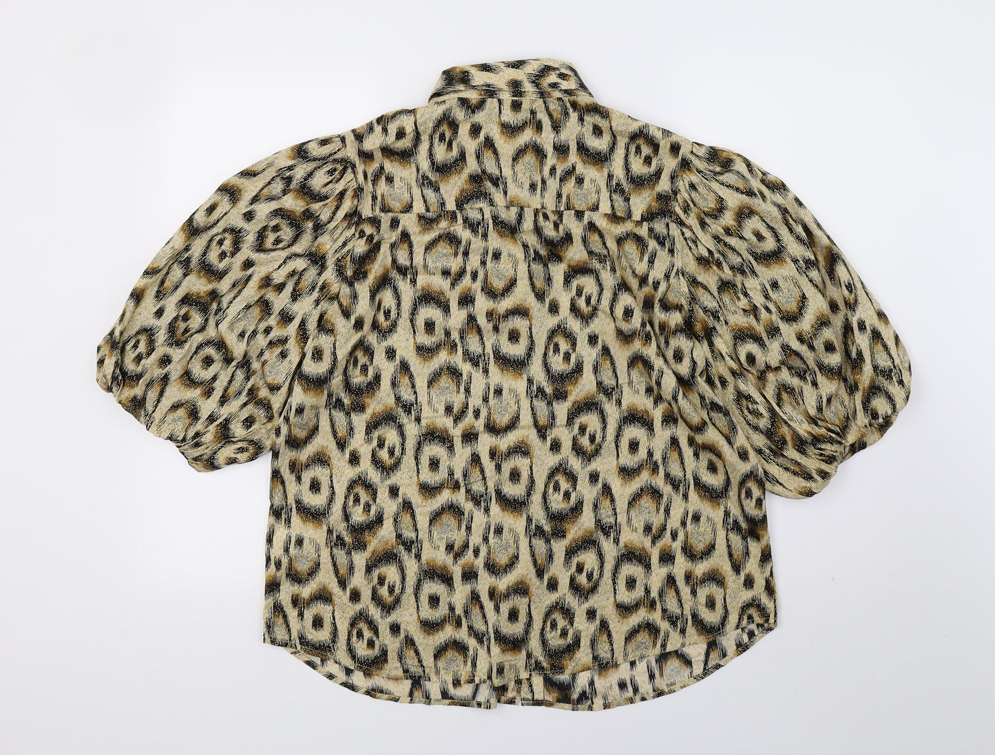 River Island Womens Multicoloured Animal Print  Basic Button-Up Size 12