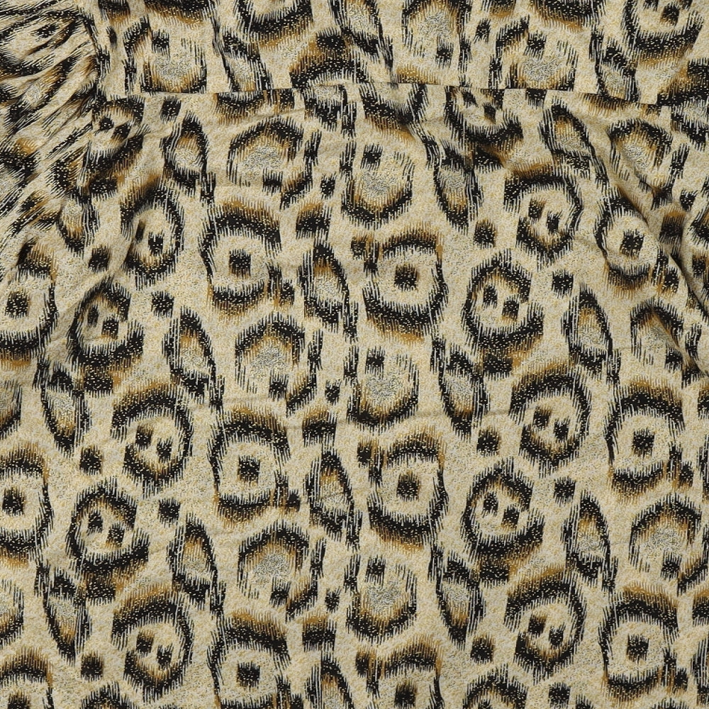 River Island Womens Multicoloured Animal Print  Basic Button-Up Size 12