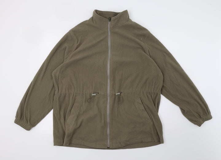 BM Mens Brown Fleece Full Zip Sweatshirt Size L