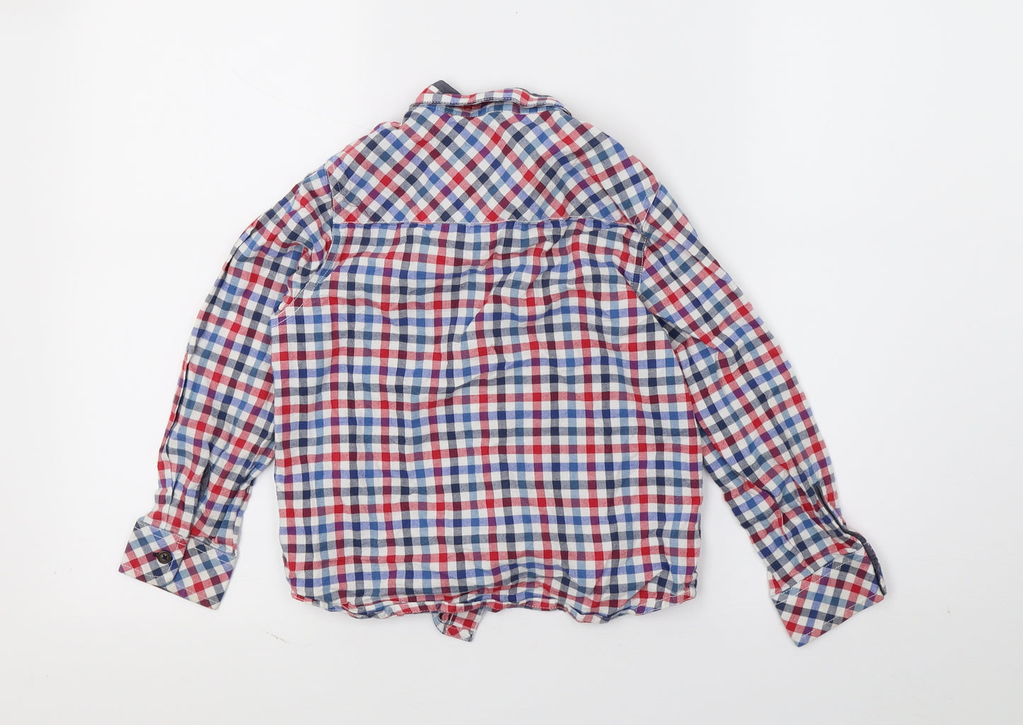Matalan Boys Multicoloured Check  Basic Button-Up Size 6-7 Years