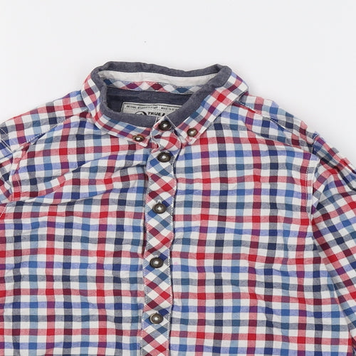 Matalan Boys Multicoloured Check  Basic Button-Up Size 6-7 Years