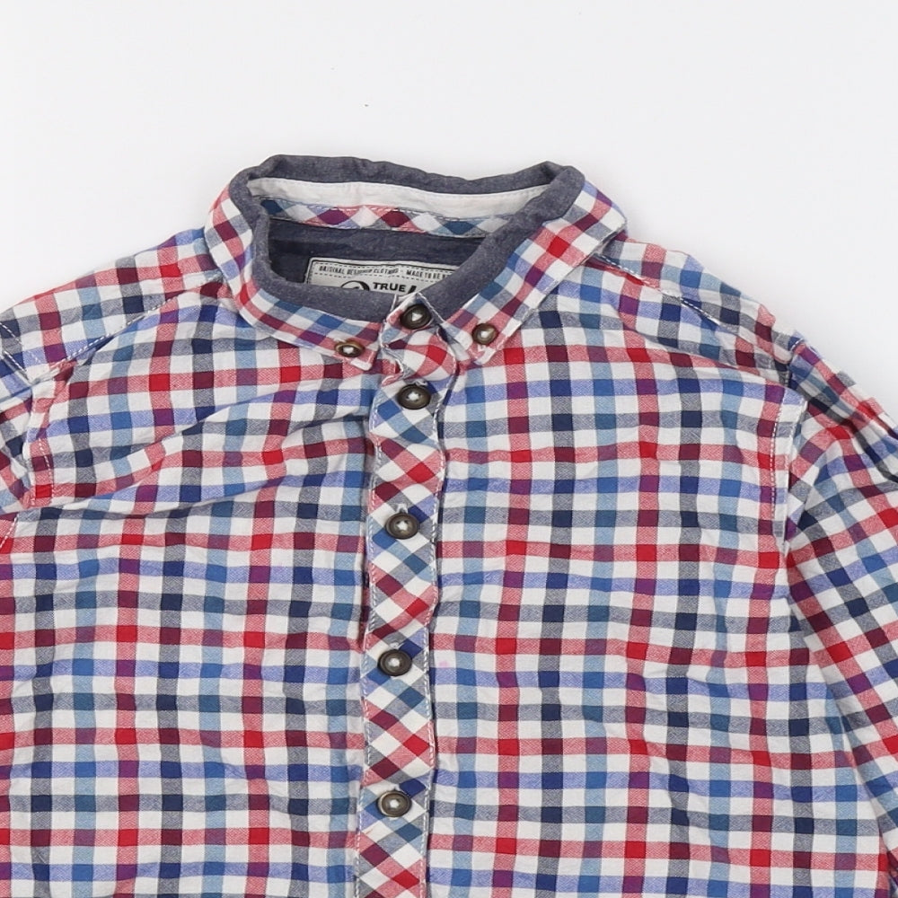 Matalan Boys Multicoloured Check  Basic Button-Up Size 6-7 Years