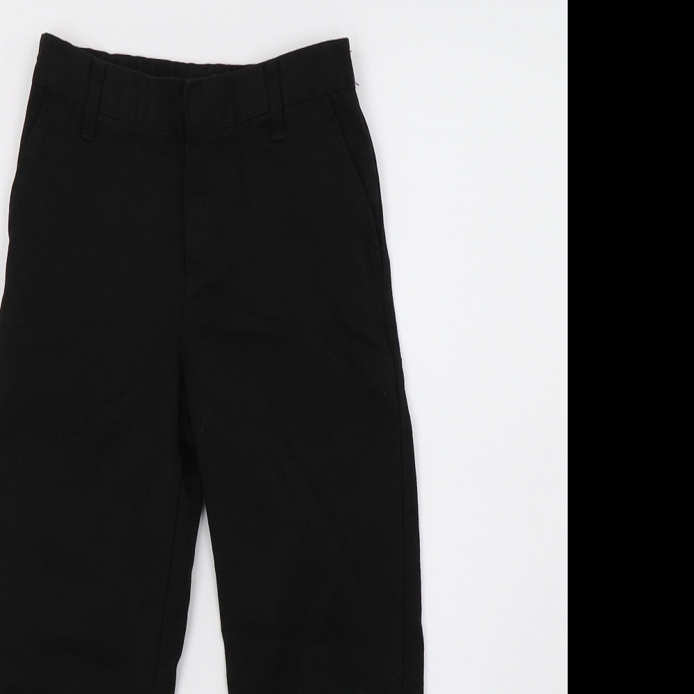 George Boys Black    Trousers Size 6-7 Years