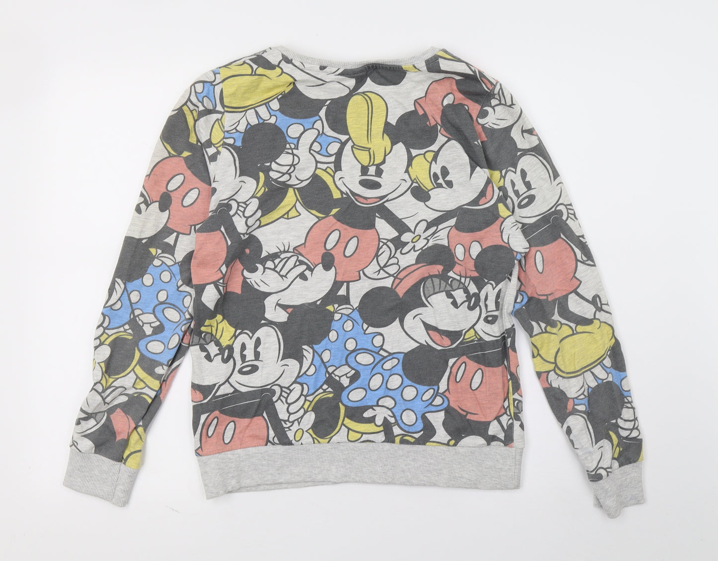 Atmosphere Womens Multicoloured Geometric Jersey Top Pyjama Top Size 8  - Mickey and Minnie